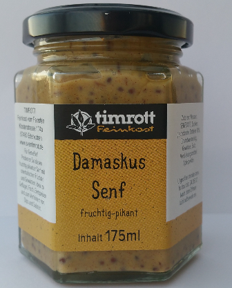 Damaskus-Senf mit Datteln, fruchtig-pikant, 175ml